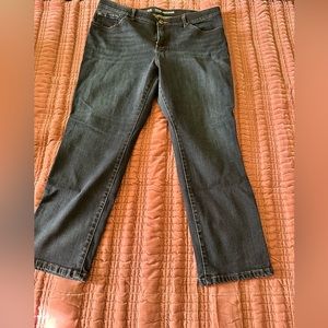 LEE total freedom straight leg jeans size 16PS 16 petite short